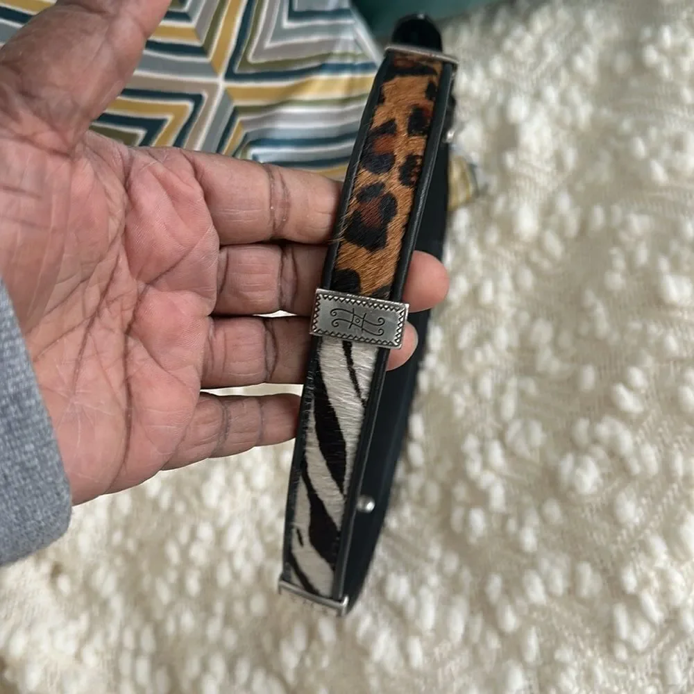 Brighton Calf Hair & Leather Belt M/30